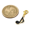 Musical Theme Alloy Enamel Pendants Decorations HJEW-JM01764-3