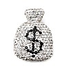 Handmade Polymer Clay Rhinestone Beads CLAY-Z006-04E-1