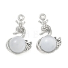 Alloy Rhinestone Pendants FIND-D044-22P-04-1