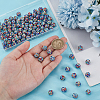 100Pcs Polymer Clay Pave Rhinestone Beads RB-PH0001-38A-3