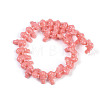 Synthetic Coral Dyed Carved Beads Strands CORA-K009-04A-2