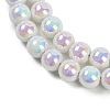 Baking Paint Electroplate Glass Beads Strands X-GLAA-G120-01A-3