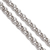304 Stainless Steel Rolo Chain Slider Bracelet Making AJEW-JB01503-01-3