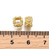 Brass Micro Pave Cubic Zirconia Beads KK-C106-25A-G-2