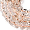 Natural Herkimer Diamond Beads Strands G-Z115-C03-6mm-8
