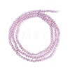 Transparent Glass Beads Strands GLAA-C019-01A-01-2