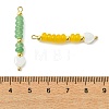 Natural Shell & Dyed Natural White Jade Beaded Pendants PALLOY-JF05414-3