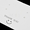 Smiling Face Paper Earrings Necklace Display Cards FIND-T072-01B-03-3