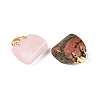 Natural Mixed Stone Pendants G-Q602-01G-4
