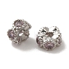 Brass Micro Pave Cubic Zirconia Beads KK-C072-22P-03-1