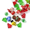Christmas Theme Handmade Lampwork with Transparent Glass Bead Set DIY-FS0006-97-3