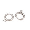 316 Stainless Steel Huggie Hoop Earring Findings EJEW-B158-01A-P-2