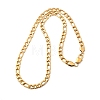 7MM 304 Stainless Steel Figaro Chain Necklaces for Women Men NJEW-B134-04B-G-4