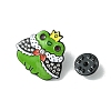 Black Alloy with Rhinestone Brooches JEWB-G036-01C-3