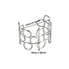 201 Stainless Steel Cuff Bangles WGC4B4F-01-1