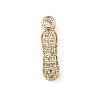 Brass Micro Pave Cubic Zirconia Pendants KK-A300-02G-I-1