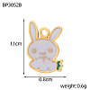 304 Stainless Steel Enamel Pendants STAS-OY006-46G-2