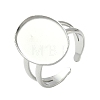 304 Stainless Steel Cuff Rings Components STAS-Z138-02P-01-1