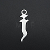 Non-Tarnish 201 Stainless Steel Charms STAS-S105-JA569-J-1