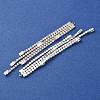 Brass Micro Pave Clear Cubic Zirconia Big Pendants CU-CBAEC99-02S-2