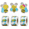 3 Rolls Paper Self-adhesive Stickers Roll STIC-FH0001-34-1