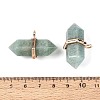 Natural Amazonite Double Terminal Pointed Pendants G-N345-09F-3