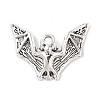 Tibetan Style Alloy Bat Pendants TIBEP-Q043-255-RS-1