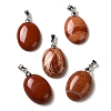 Natural Red Jasper Pendants G-Z055-03P-17-1