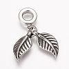 304 Stainless Steel European Dangle Charms LS-OPDL-K001-01AS-1
