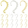 18Pcs 3 Colors Alloy Ear Cuff Findings FIND-FS0002-03-1