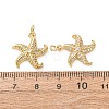 Brass Micro Pave Clear Cubic Zirconia Pendants CU-E003-18G-13-3