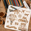 PET Hollow Out Drawing Painting Stencils DIY-WH0391-0127-3