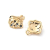 Brass Micro Pave Cubic Zirconia Charms X-KK-C099-01D-G-2