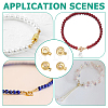 80Pcs 2 Styles Brass Crimp Beads KK-ME0004-70-5