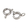 304 Stainless Steel Spring Ring Clasps STAS-B095-05C-P-2