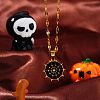 Halloween Stainless Steel Enamel Pendant Necklaces AJ4171-1