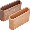 Olycraft 2Pcs 2 Style Wooden Cardcase WOOD-OC0002-30-1