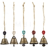 Iron Bell Pendant Decorations HJEW-JM02175-1