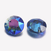 Faceted Glass Rhinestone Charms RGLA-F051-8mm-206PS-2