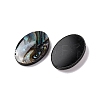 Natural Paua Shell Epoxy Resin Cabochons SSHEL-S279-01B-2