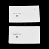 Smiling Face Paper Earrings Necklace Display Cards FIND-T072-01B-02-1