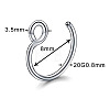 316 Surgical Stainless Steel Clip on Nose Rings WGA7223-06-5