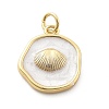 Ocean Theme Brass Enamel Pendants KK-Q029-01J-G-1