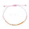 Bohemian Glass Seed Bead Braided Bracelets WO6368-7-1