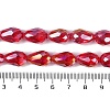 Transparent Electroplate Glass Beads Strands LS-EGLA-N013-T10mm-B12-4
