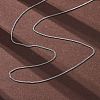 1.2MM Brass Twisted Chain Necklaces NJEW-D302-64P-4