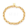 Brass Chain Bracelets BJEW-N032-05G-2