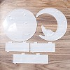 Moon Shape Floating Shelf DIY Silhouette Silicone Molds Kit DIY-G093-02C-2