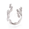 304 Stainless Steel Cuff Open Rings for Women RJEW-N052-21P-3