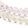 Transparent Painted Glass Beads Strands X1-DGLA-A034-T8mm-A25-4